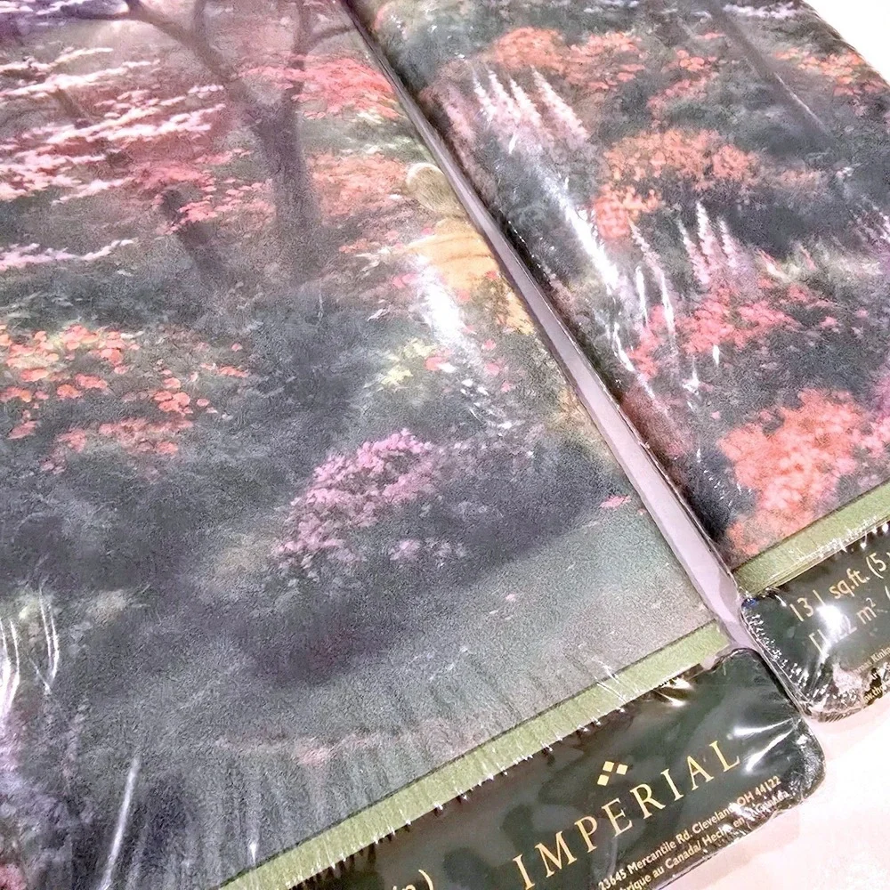VTG Thomas Kinkade Wallpaper Border Stairway to Paradise Lot 3 NIP 45ft 10